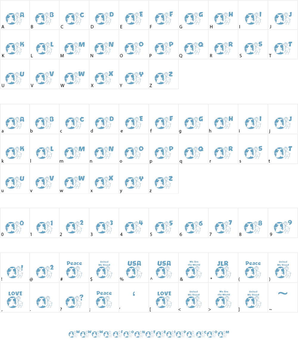 JLR Global Warming LSF Font Character
